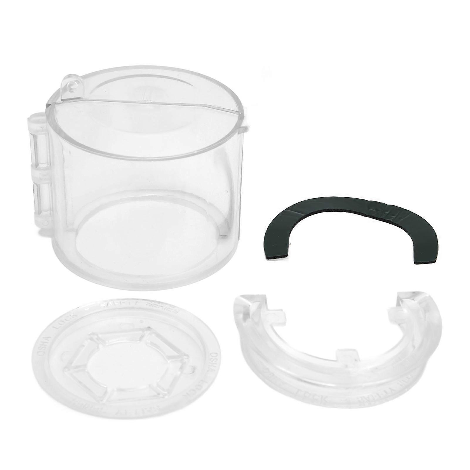 Push Button Switch Guard Case Transparent Emergency Stop Switch Protective Cover 22mm/0.87in for Industry