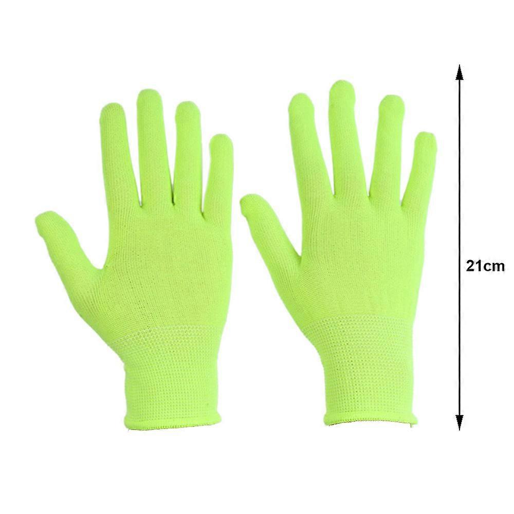 fluorescerende grønne hansker gløder i uv neonhanske neonfestforsyninger gløder i svart lys uv-lys temafest for bursdagsinnredning