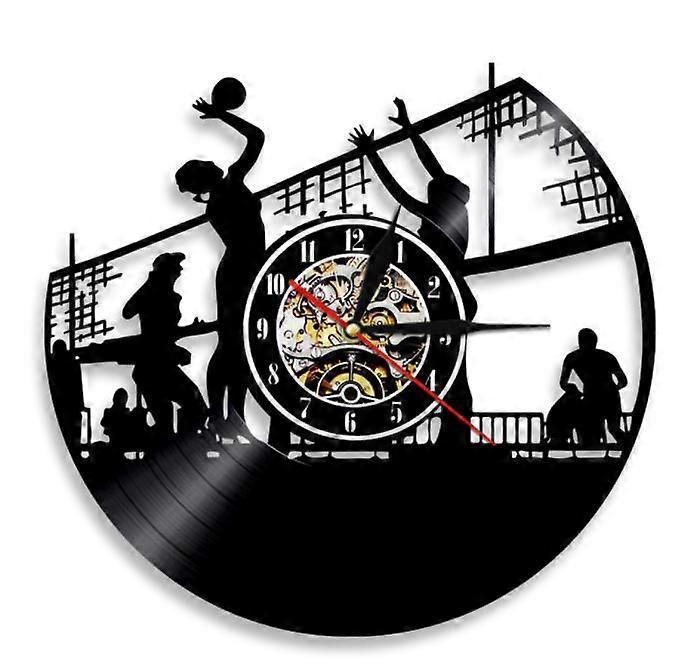 Volleyball Vinyl record wall clock