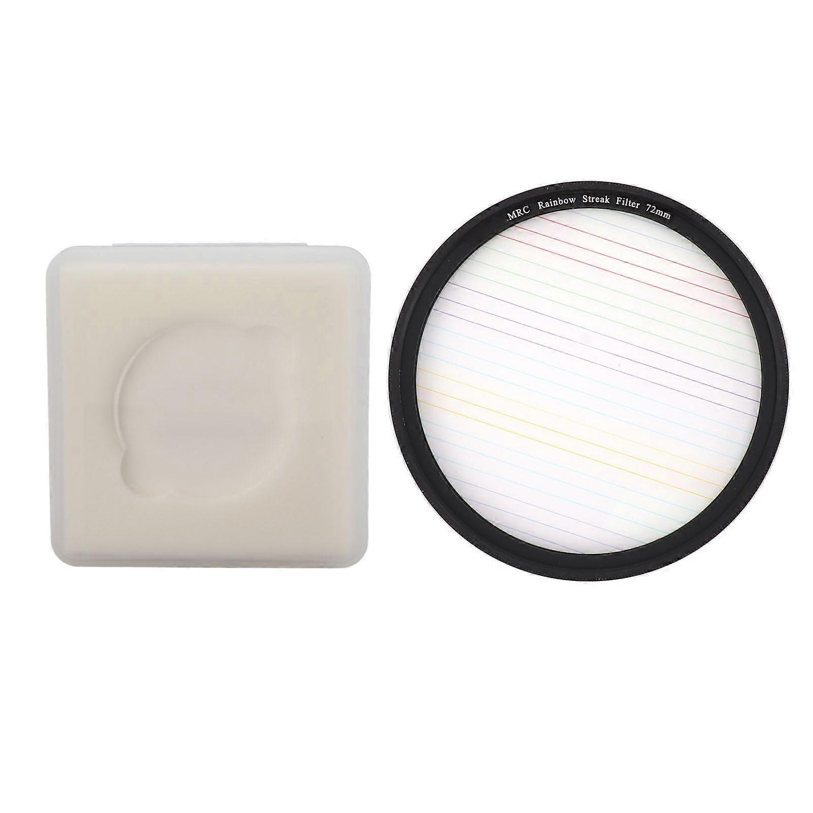 Color Trail Star Filter for DSLR Camera, Point to Line Filters, Special Effects, Night Scene Filters, 72mm