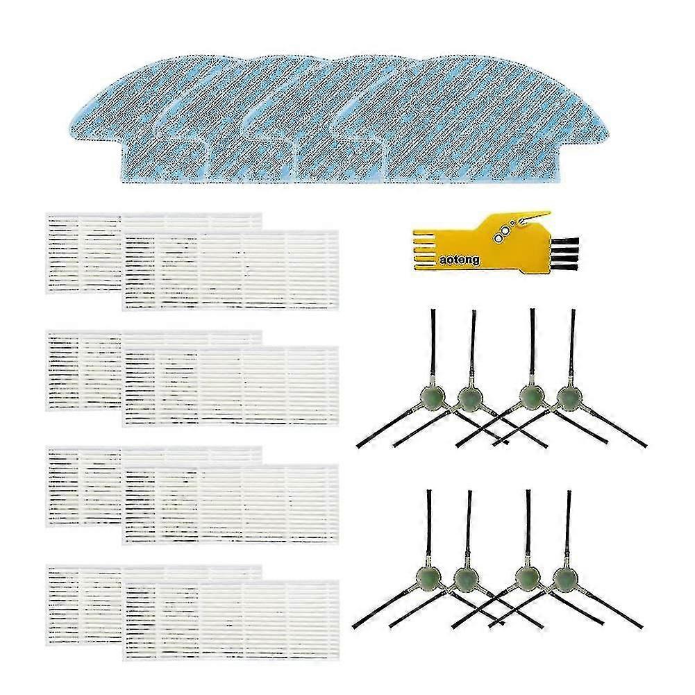 Filter Side Brush And Mop Cloth Replacement Parts Compatible With Lefant M210