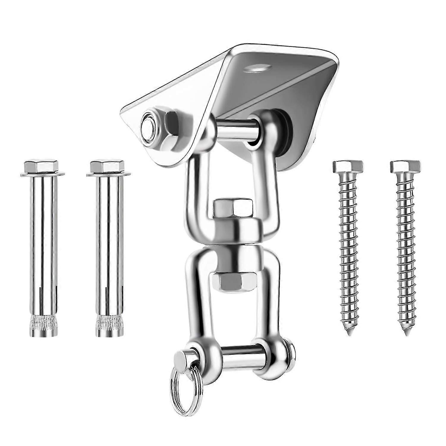 الشماعات المتأرجحة الثقيلة ، سنانير أرجوحة من الفولاذ المقاوم للصدأ SUS304 بسعة 450 كجم لمجموعات خشبية خرسانية مجموعة أرجوحة كيس الرمل كرسي اليوغا