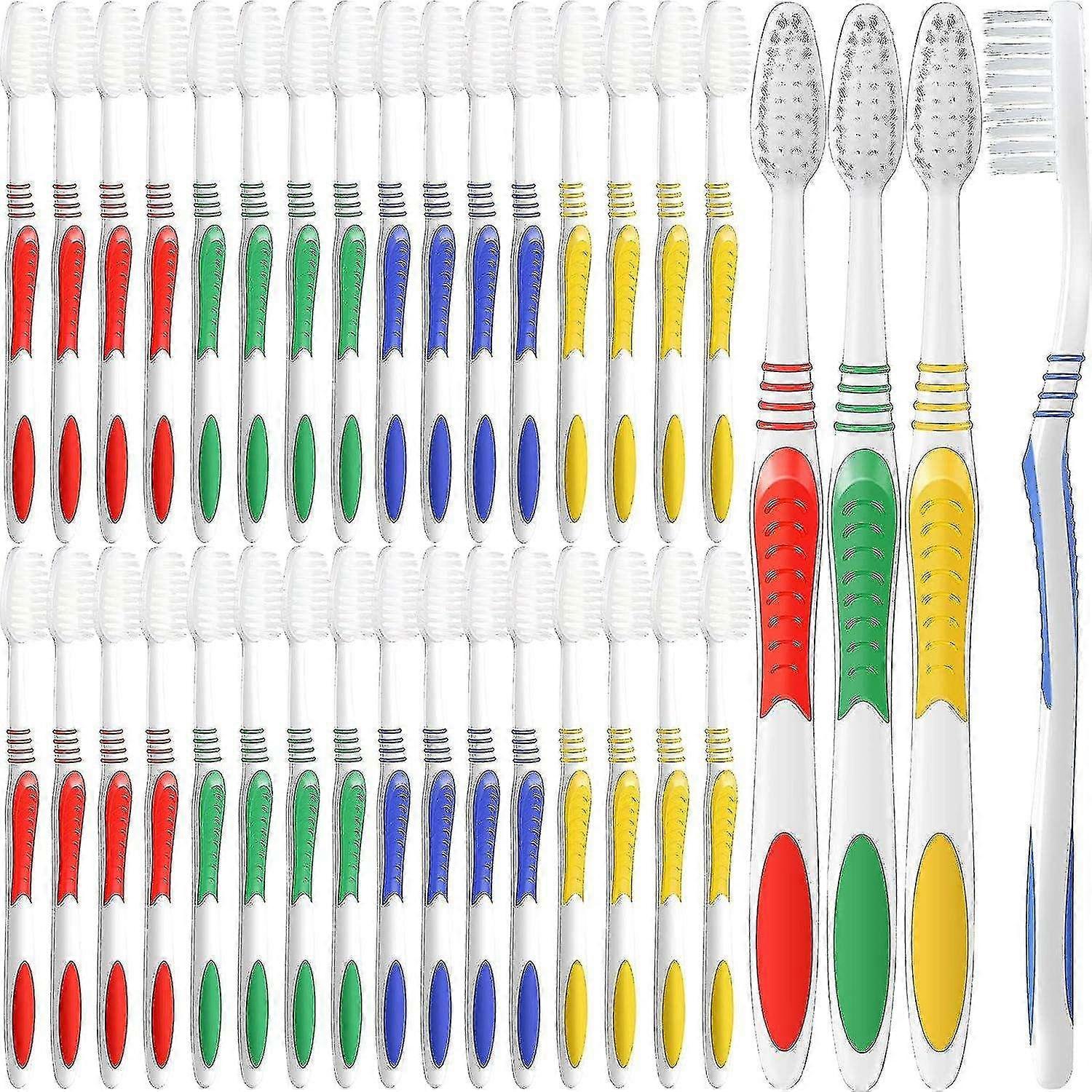 200 Packs Bulk Toothbrushes Individually Wrapped Manual Disposable Travel Toothbrush Set