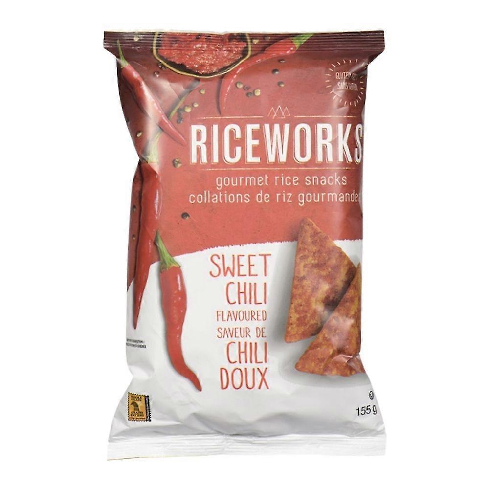 Riceworks 甜辣椒味美味糙米脆片，156 克（12 箱）