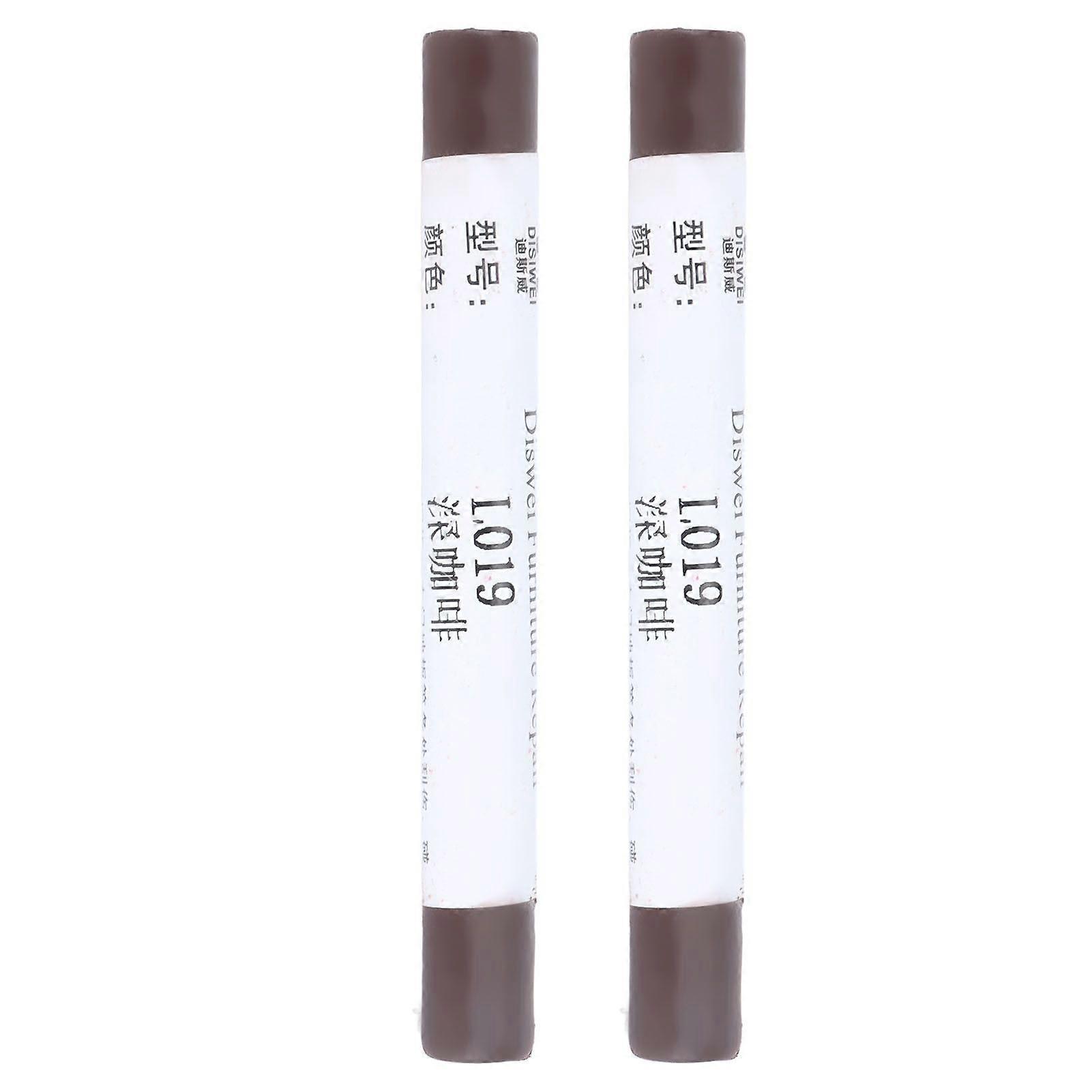 2st Möbel Färg Golv Reparation Krita Scratch Patch Färg Penna Trä Komposit Reparation Material Kaffe Färg