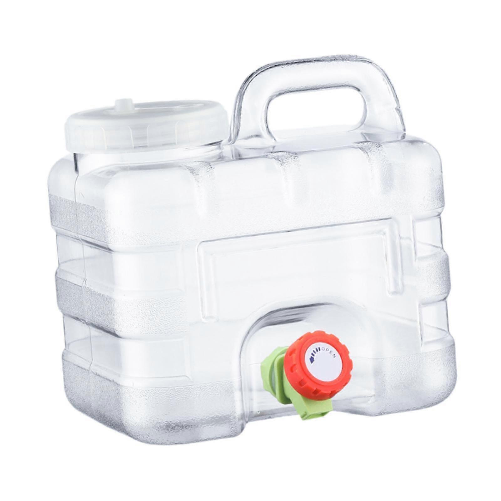 Récipient d’eau 7,5 L avec pichet d’eau de camping transparent Spigot pour cuisiner en plein air