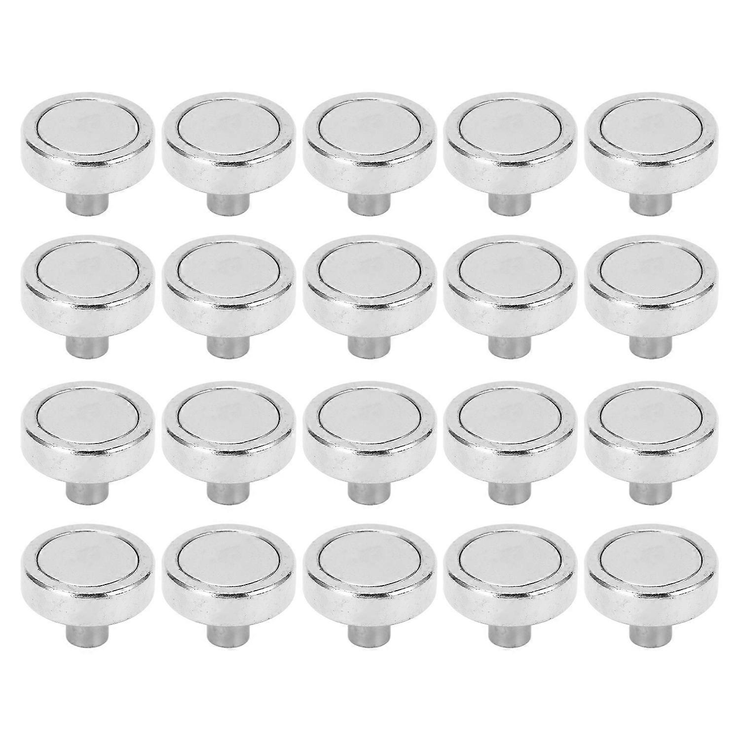20Pcs Silver Neodymium Pot Magnet Base NdFeB Magnet Nickel Plating Strong Magnetic Hook Base