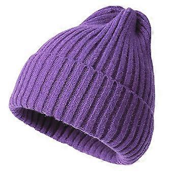 Kvinder Vinterdækører Beanie Hat, lilla
