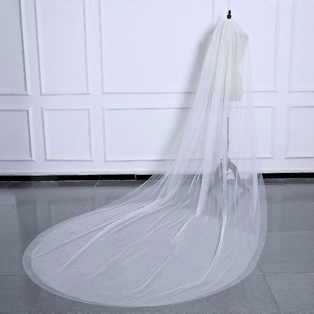 Ivory 3M Wedding Veil with Comb for Brides