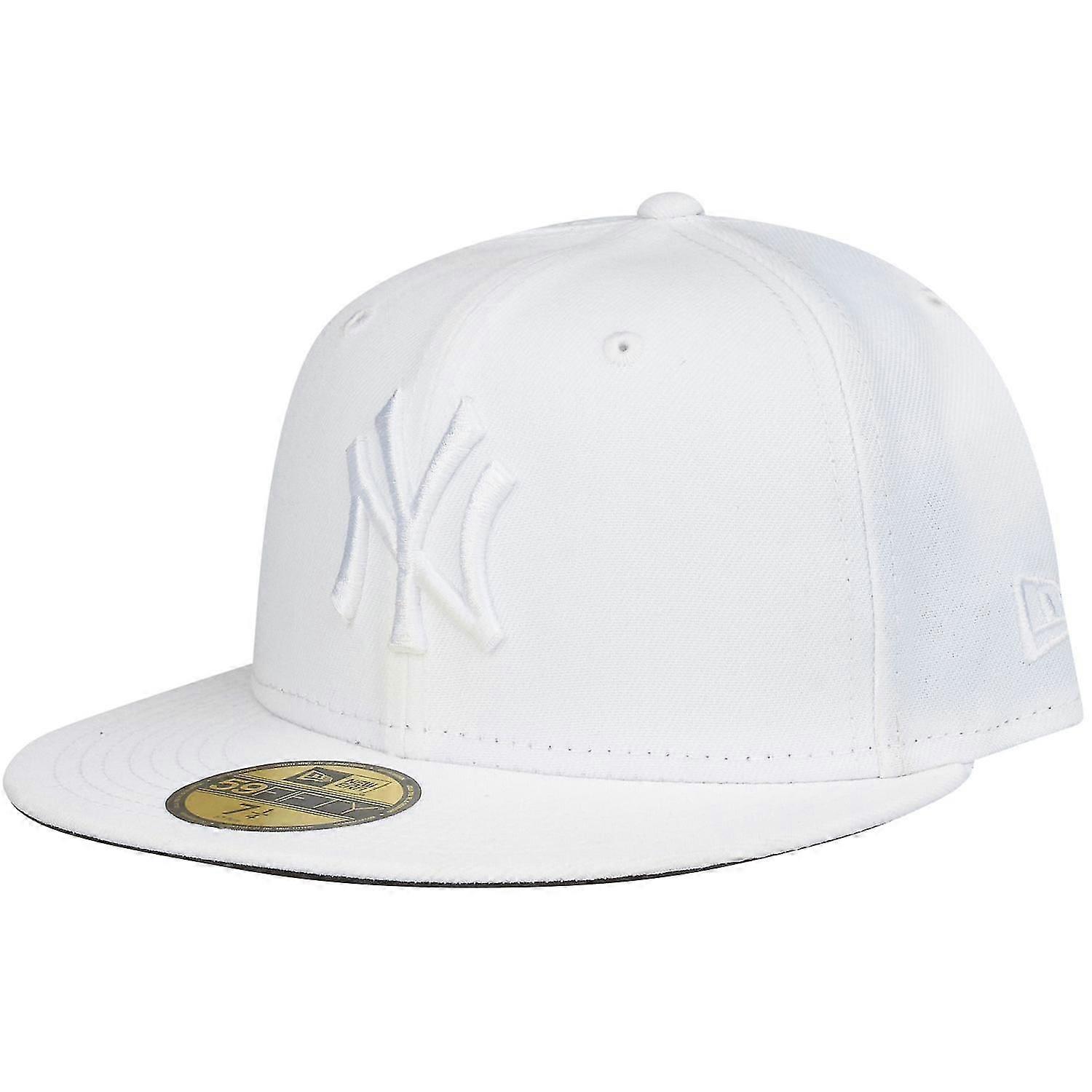 New Era Fitted Cap - New York Yankees 7 5\/8 - (60, 6cm) White