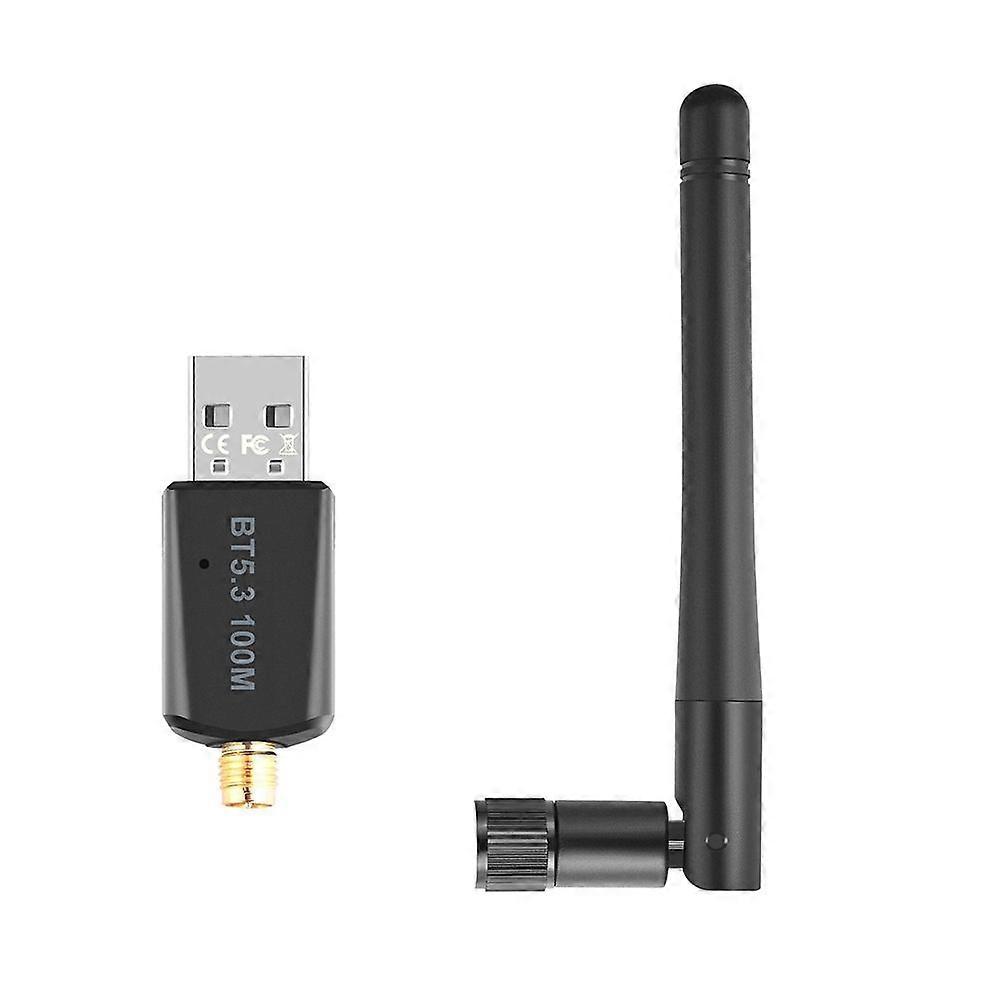 Wireless Adapter 100M Long Range Audio USB Receiver Transmitter 3Mbps Bluetooth-compatible 5.3 Support Windows 7/win8.1/win10/11