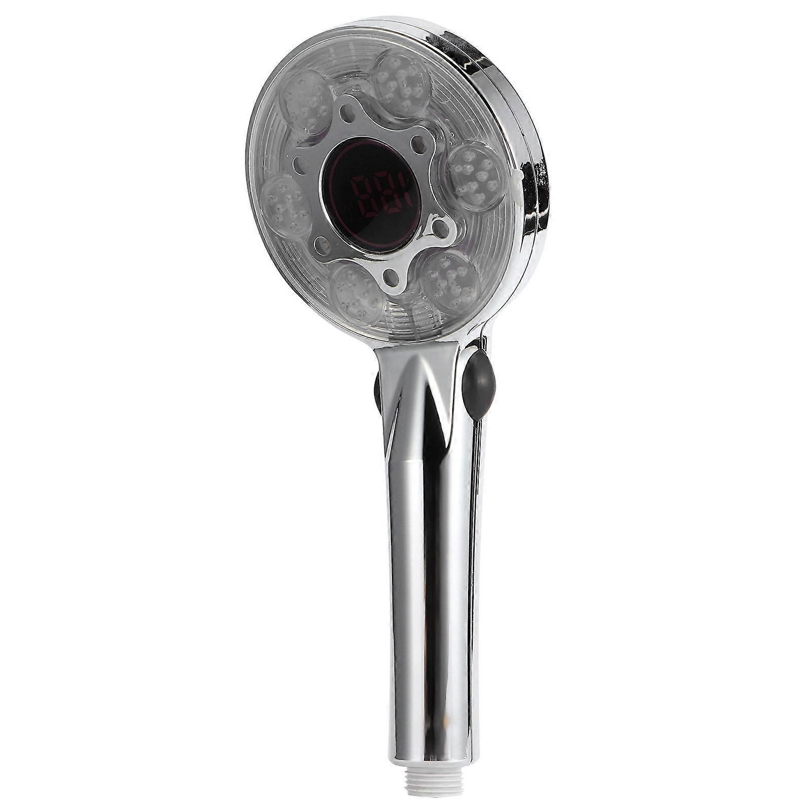 G1/2in Digital LED Shower Head with 3Color Temperature Controller Handheld 3 Spraying Mode