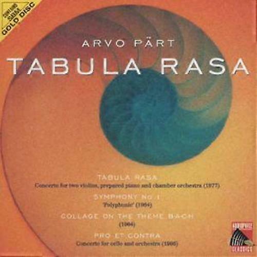 Arvo Prt Arvo Part Tabula Rasa CD (1999)