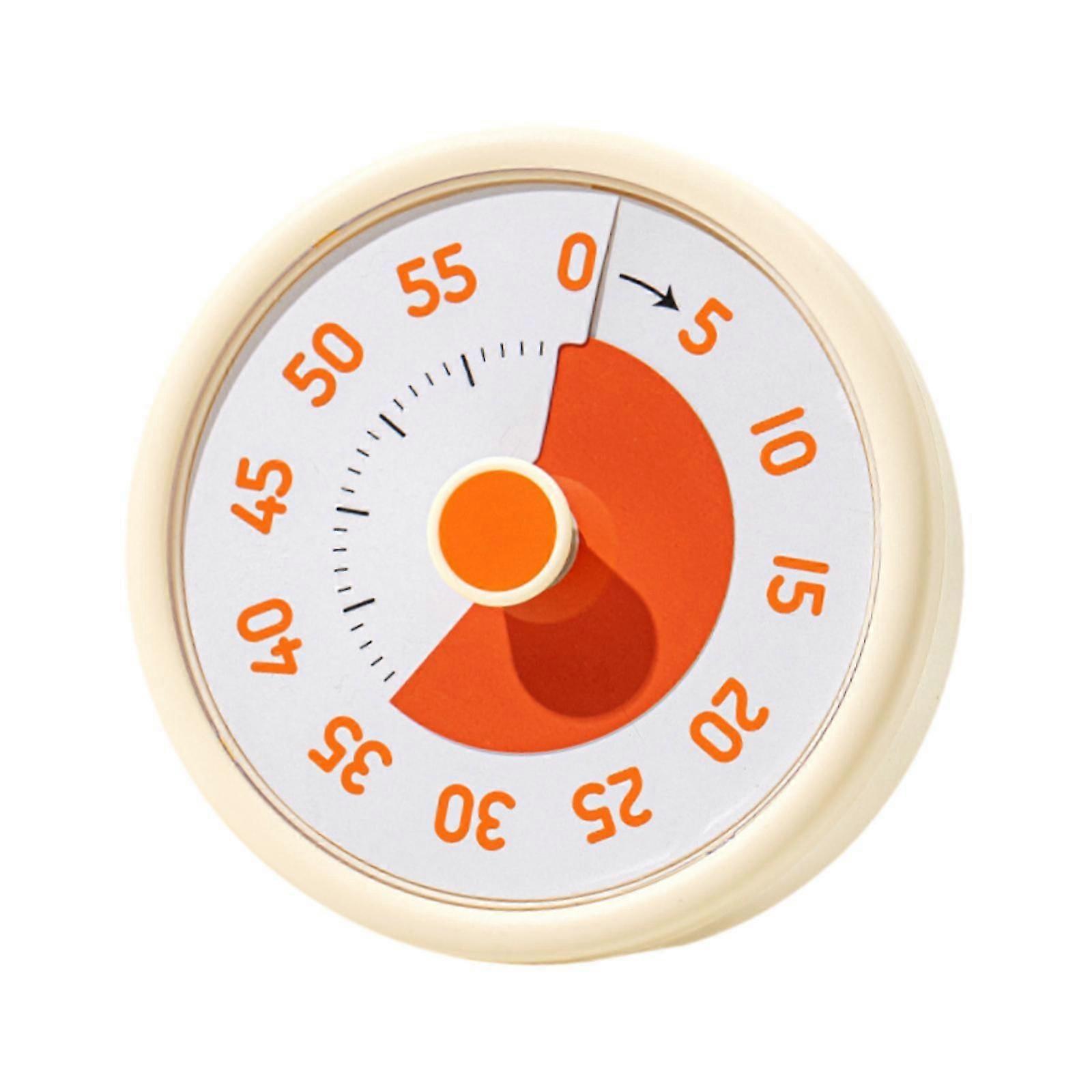 Sixty Minute Desk Visual Timer No Ticking Task Reminder for Student Kids Adults yellow