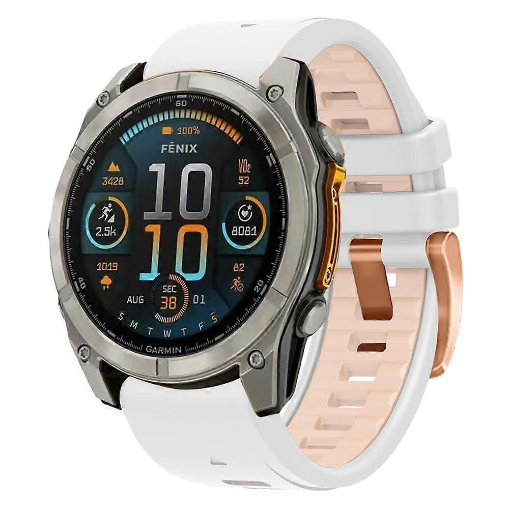 Rose Gull Spenne Stropp For Garmin Fenix 8 AMOLED 43mm