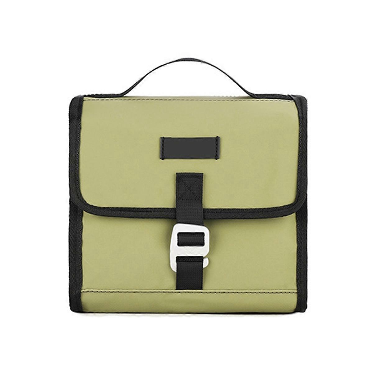Rhinowalk Small Cloth Bike Front Bag Bike Large Capacity Folding Front Bag Multi-Functional Portable Folding Bag Green