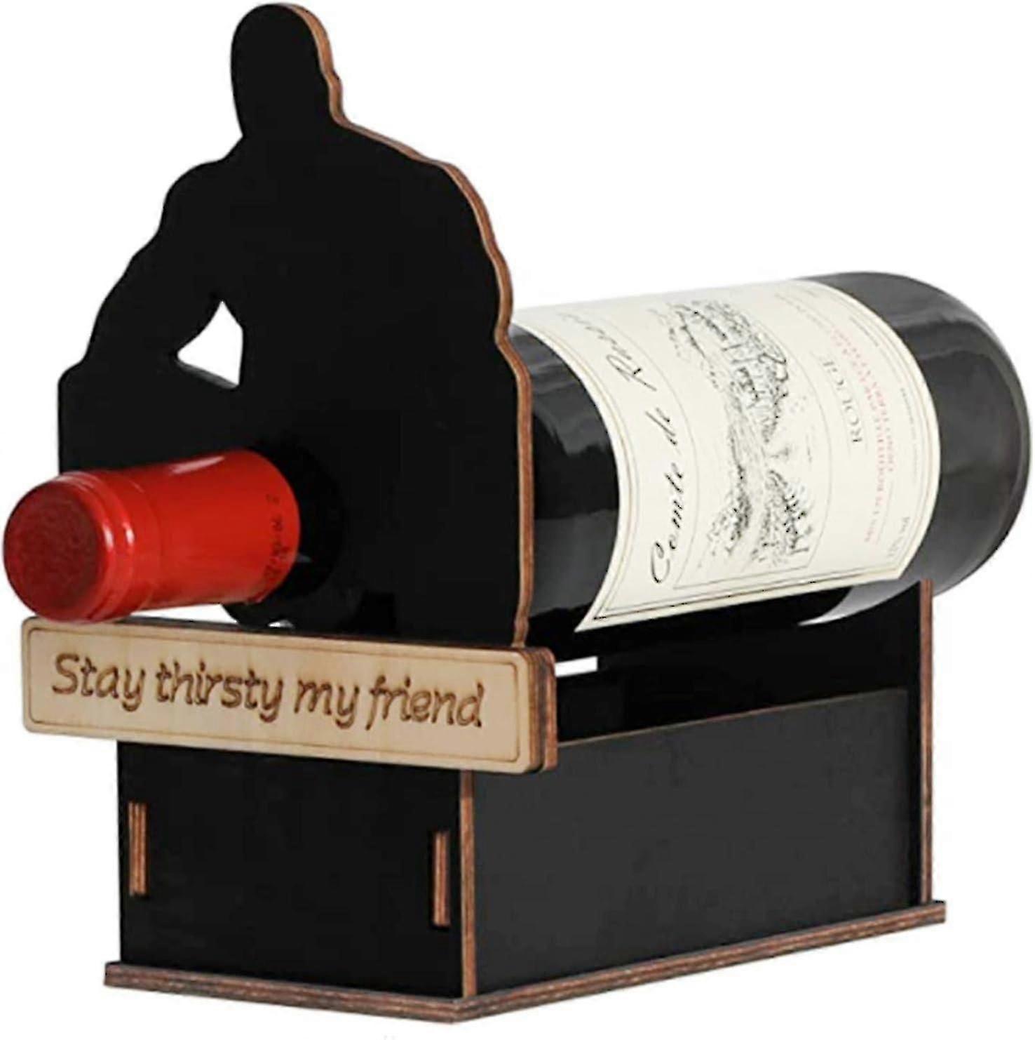 Barry Wood Single Bottle Wine Holder, Creative Funny Adult Wine