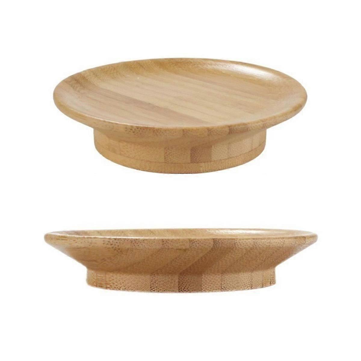 Gourmetbricka för vinglas. Bambu-lock för vinglas. Vinglasbricka.