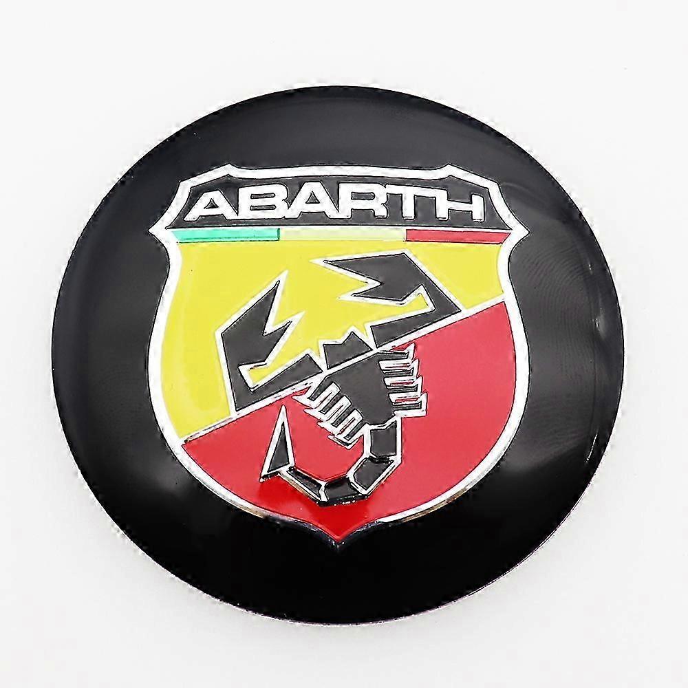 4 قطع 56 مم 60 مم Abarth شعار سيارة عجلة مركز المحور كاب ريم ريفيت شارة يغطي شعار الديكور السيارات التصميم ملصق الملحقات