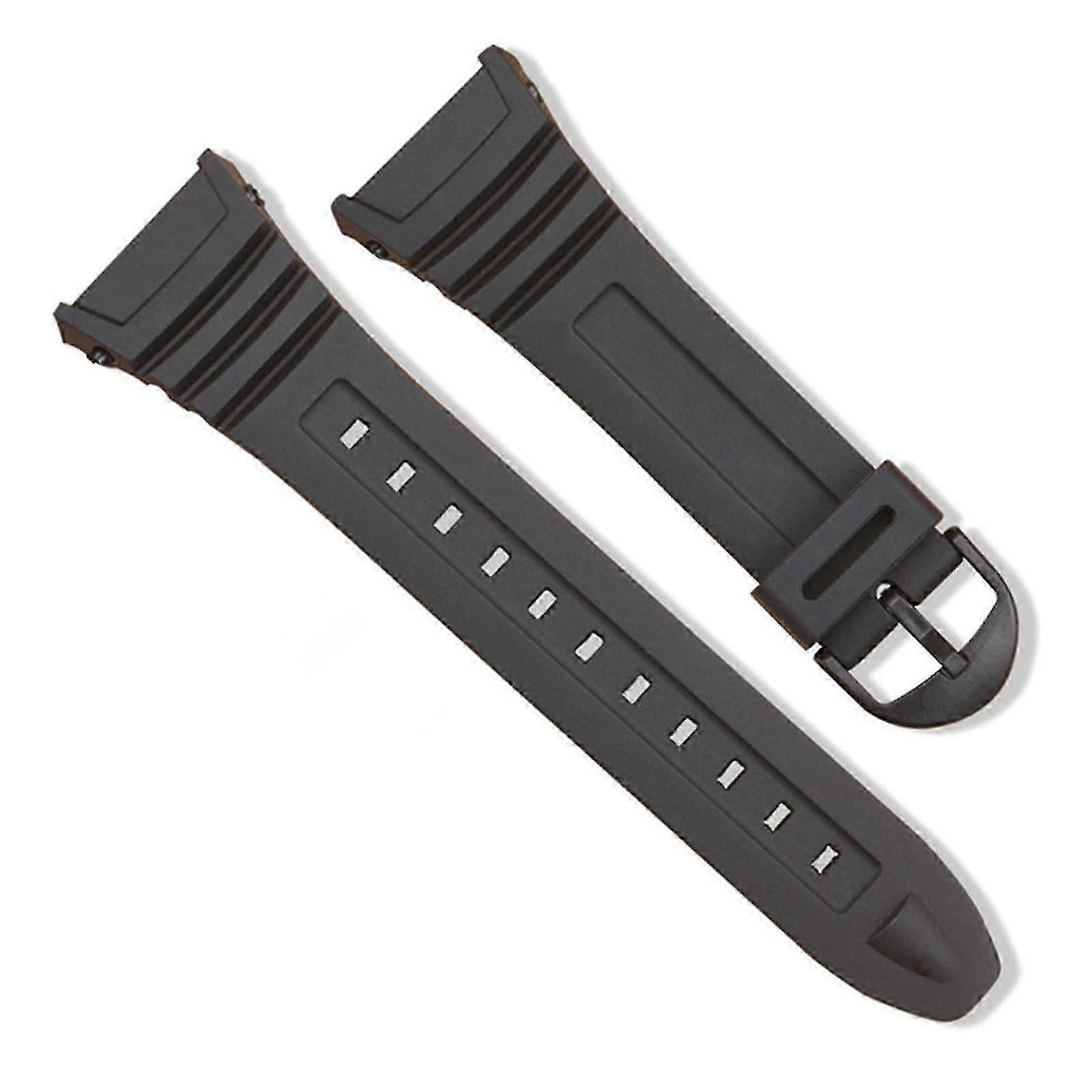 Wristwatch Band Breathable Waterproof Soft Silicone Sports Watch Belt Replacement for Casio W-96H