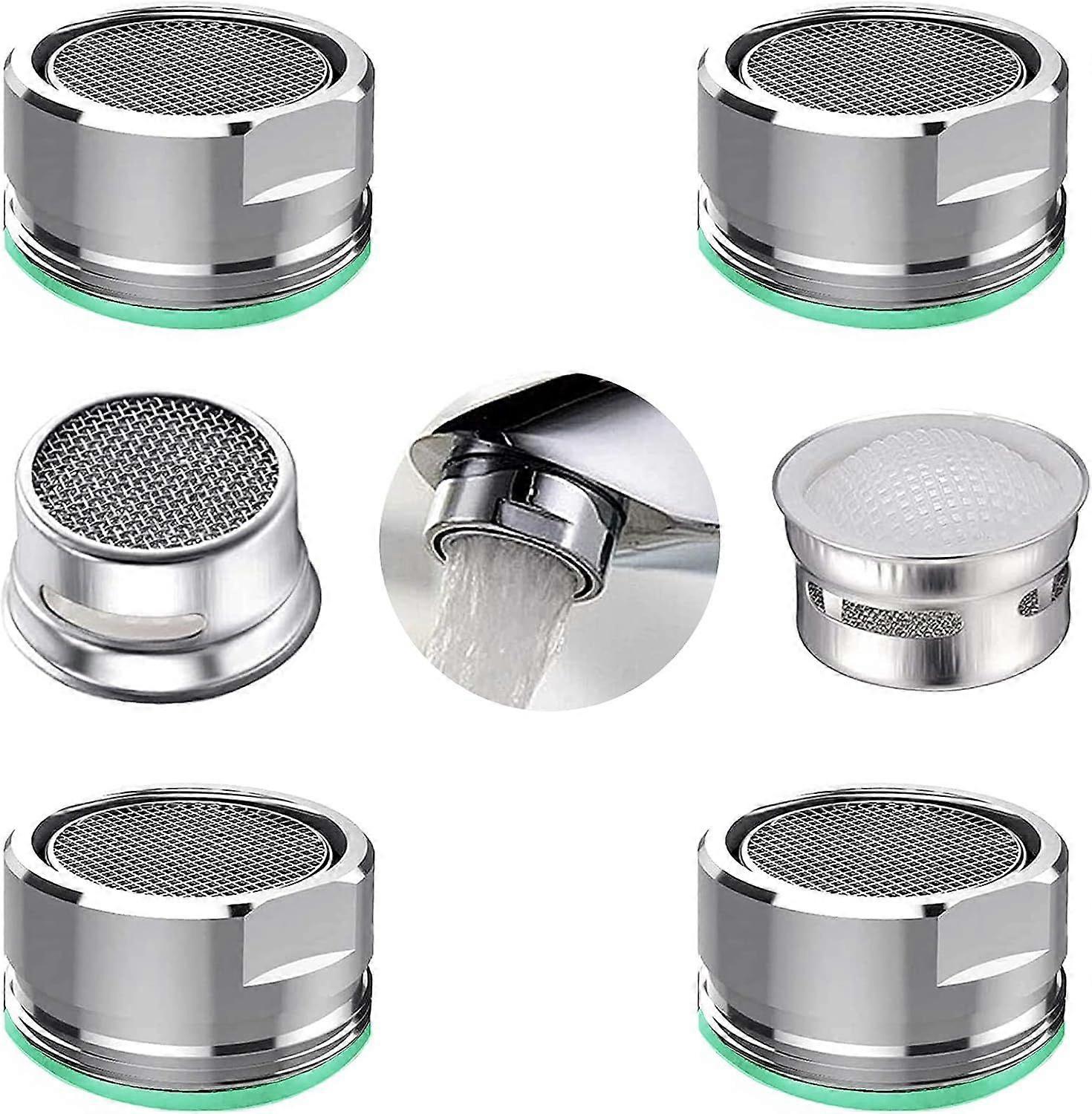 4PCS Faucet Aerator,Aerator Filter Replacement Parts, With Brass Housing External Thread Aerator Faucet Filter,With Gasket