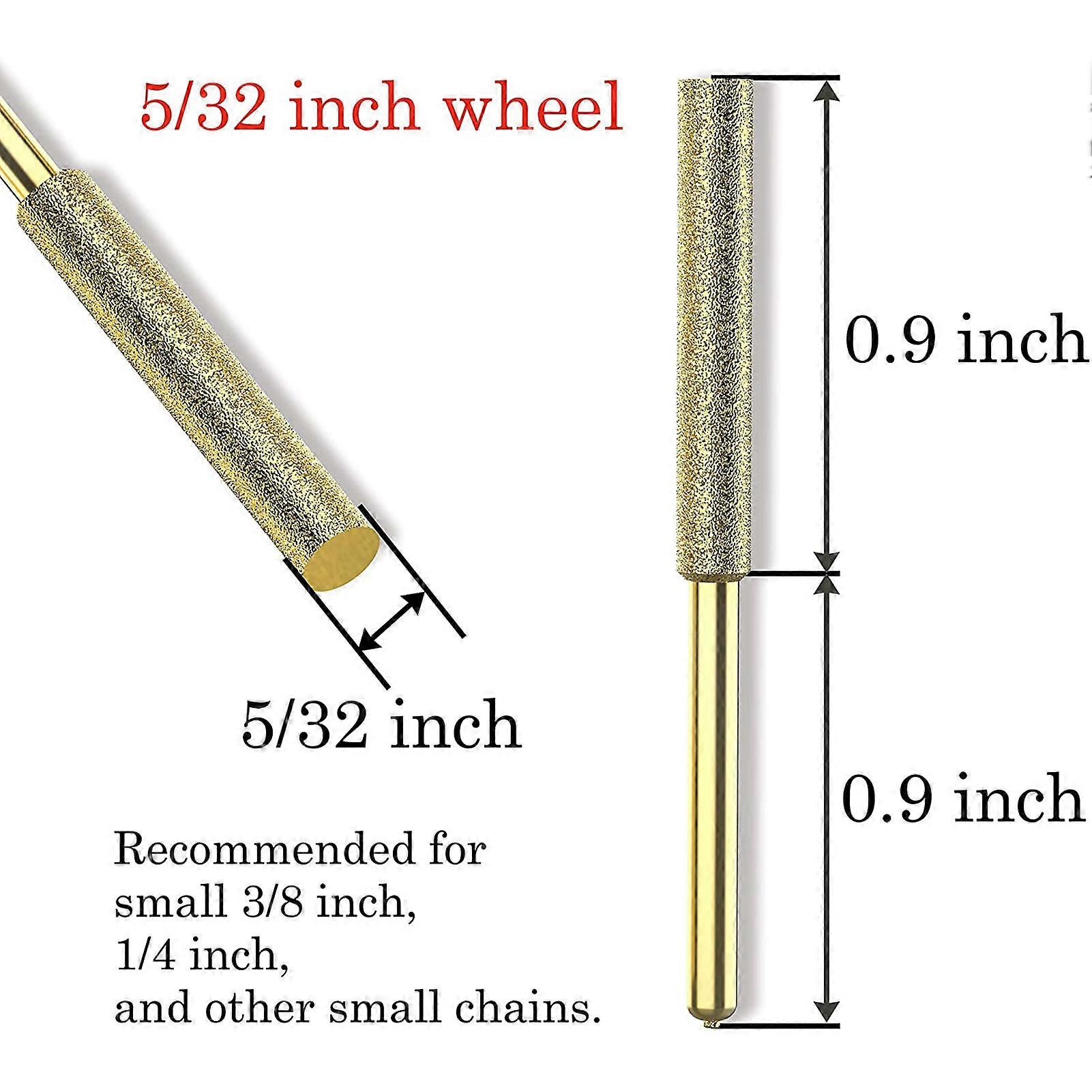 8Pcs Chainsaw Bits Titanium Plated Diamond Sharpener High Hardness Electric Chainsaw File