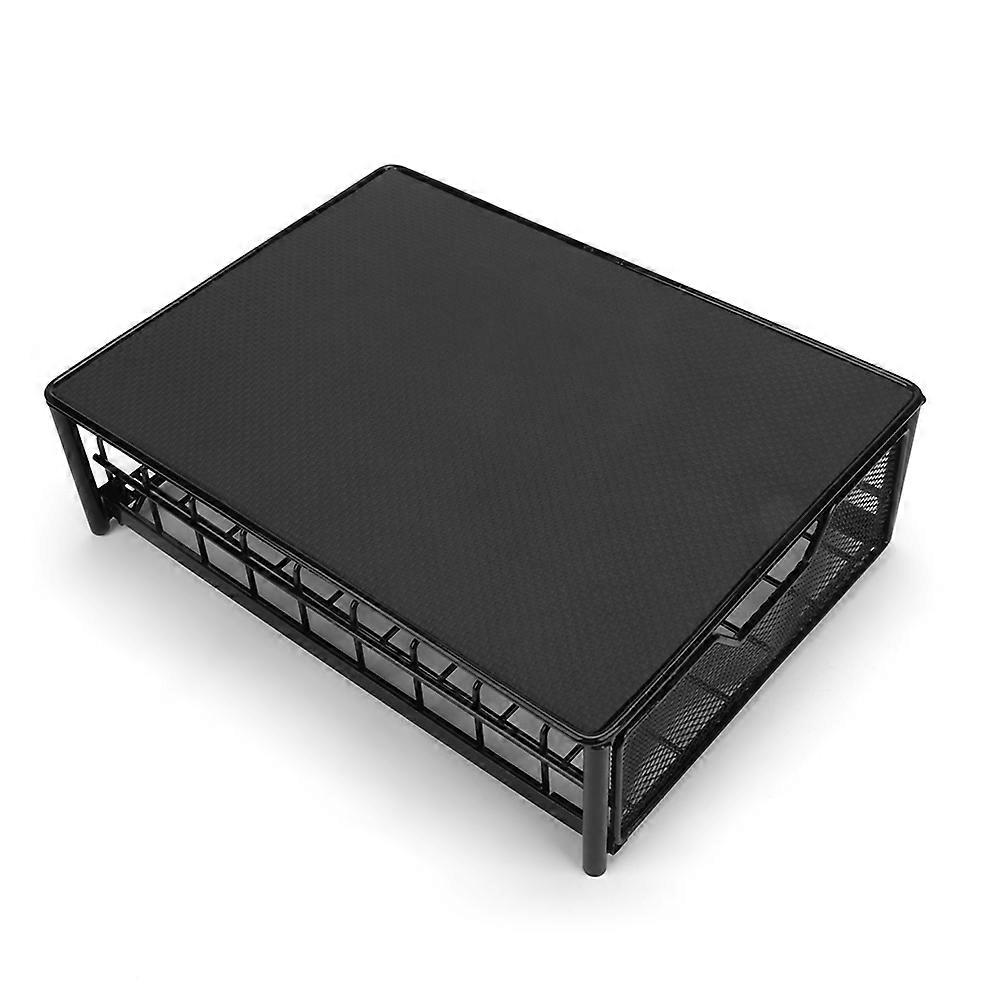 Coffee Capsule Holder Storage Rack – 54PCS Drawer Stand Compatible with Nespresso and Keurig – Durable Black Design