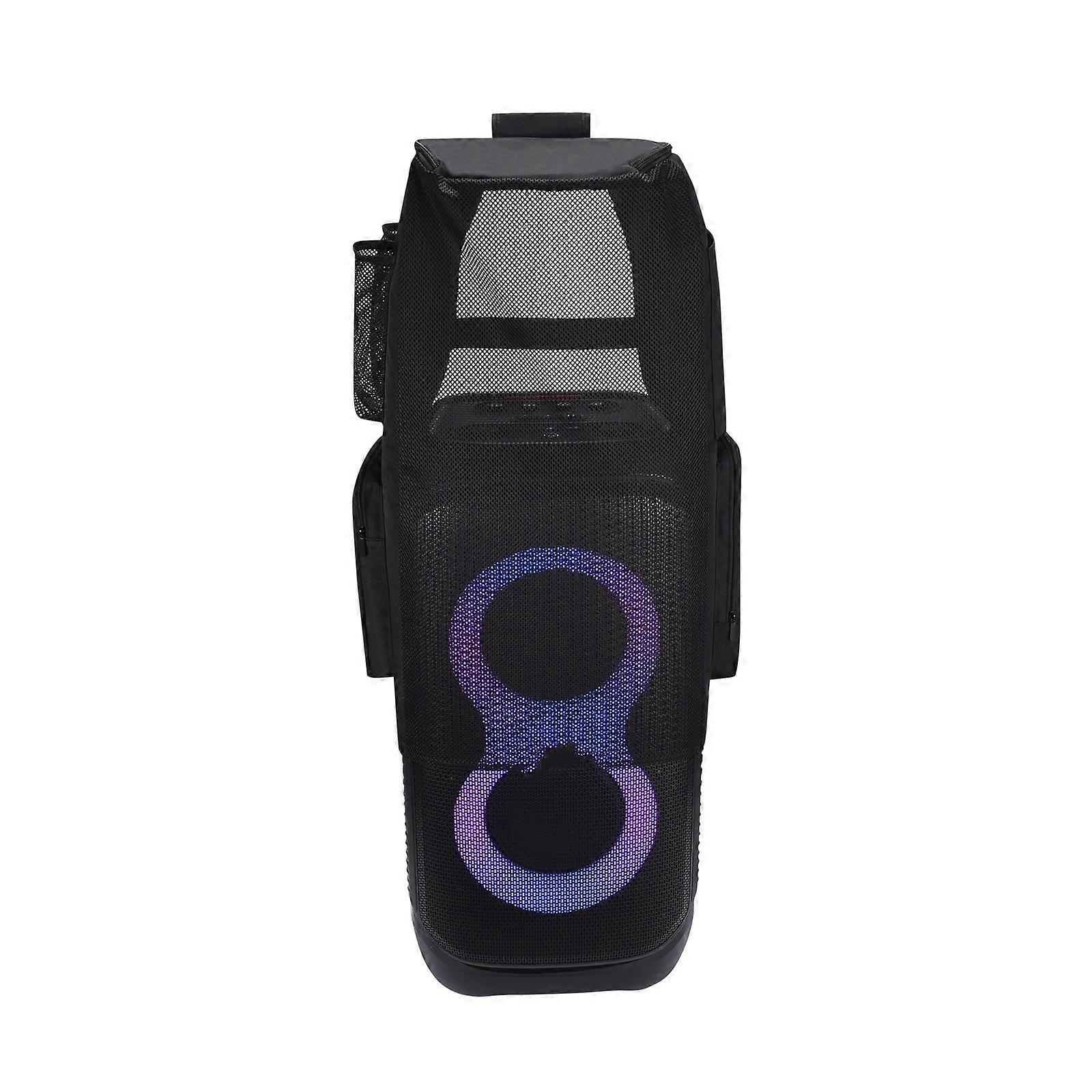 Durability Protective Cover for Stage 320 Speaker Case Carrying Bag Velvets Lined Polyester Fabric Foam Holder  Black