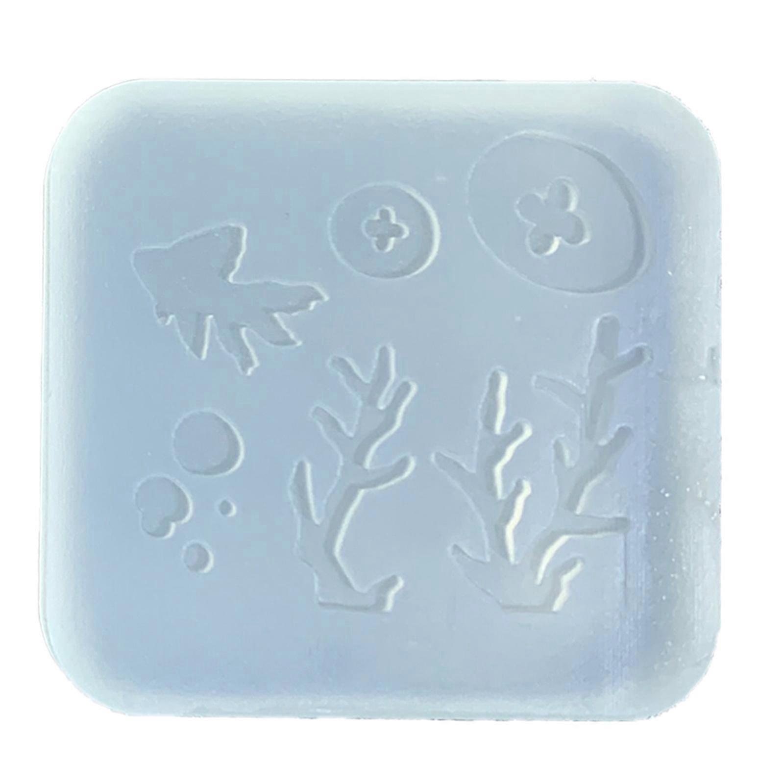 Fish/Coral Jewelry Mold Flexible Epoxy Resin Molds Practical Silicone Mold for Handmade Chocolates and Soap Crafting