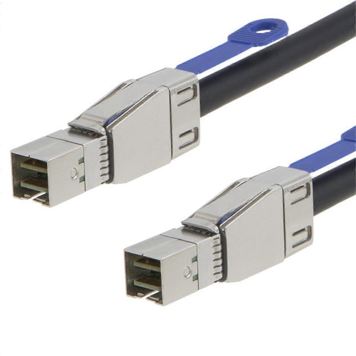 MinSAS Cable 4X SFF-8644 to SFF-8644 Cable Multilane Shielded Cage Cable Hard Disk Server Data Sync Transmission 1M