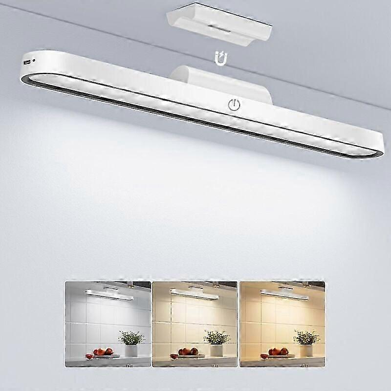 Magnetic Wireless LED Kitchen Light with Adjustable Brightness, USB Rechargeable, Touch Control