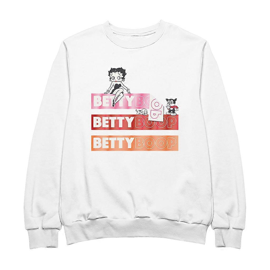 Betty Boop Name Strips Men's Sweatshirt