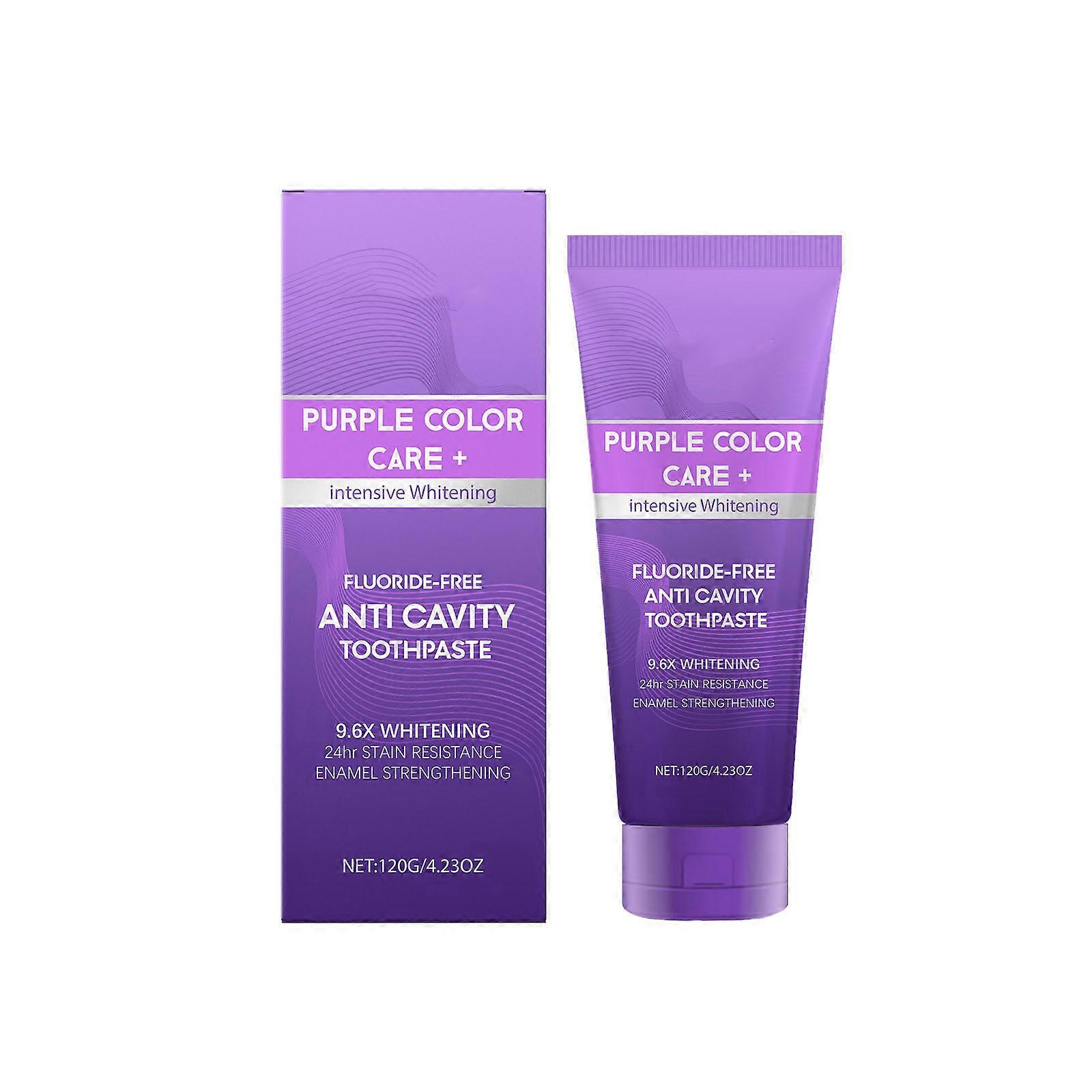 Purple Tooth Paste For Teeth Mint Toothpaste Color Corrector Purple Tooth Paste For Tooth Stain Removal 120g