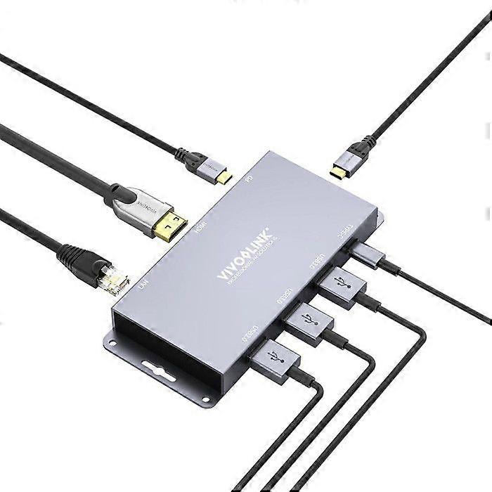 USB-C-HUB - VIVOLINK - W127022550 - 4 Anschlüsse - HDMI - Ethernet - Konferenzkompatibel