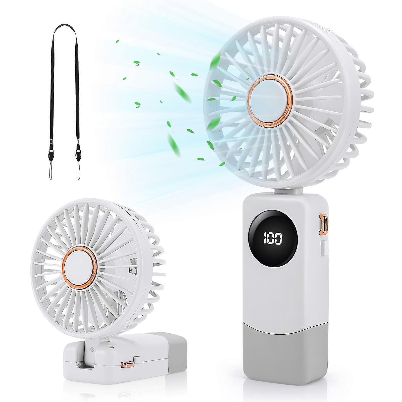 Mini Handheld Fan for Office Home, Compact Rechargeable Personal Fan, Quiet Operation, Lightweight, Portable Design