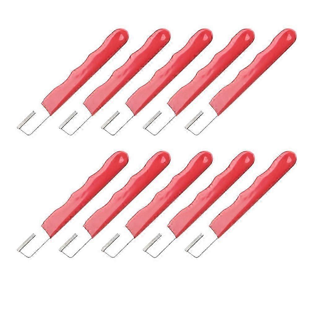 Portable Quick Knife Sharpener, Lawn Mower Dull Blade Sharpener, Multifunctional Garden Tool Sharpener,Red