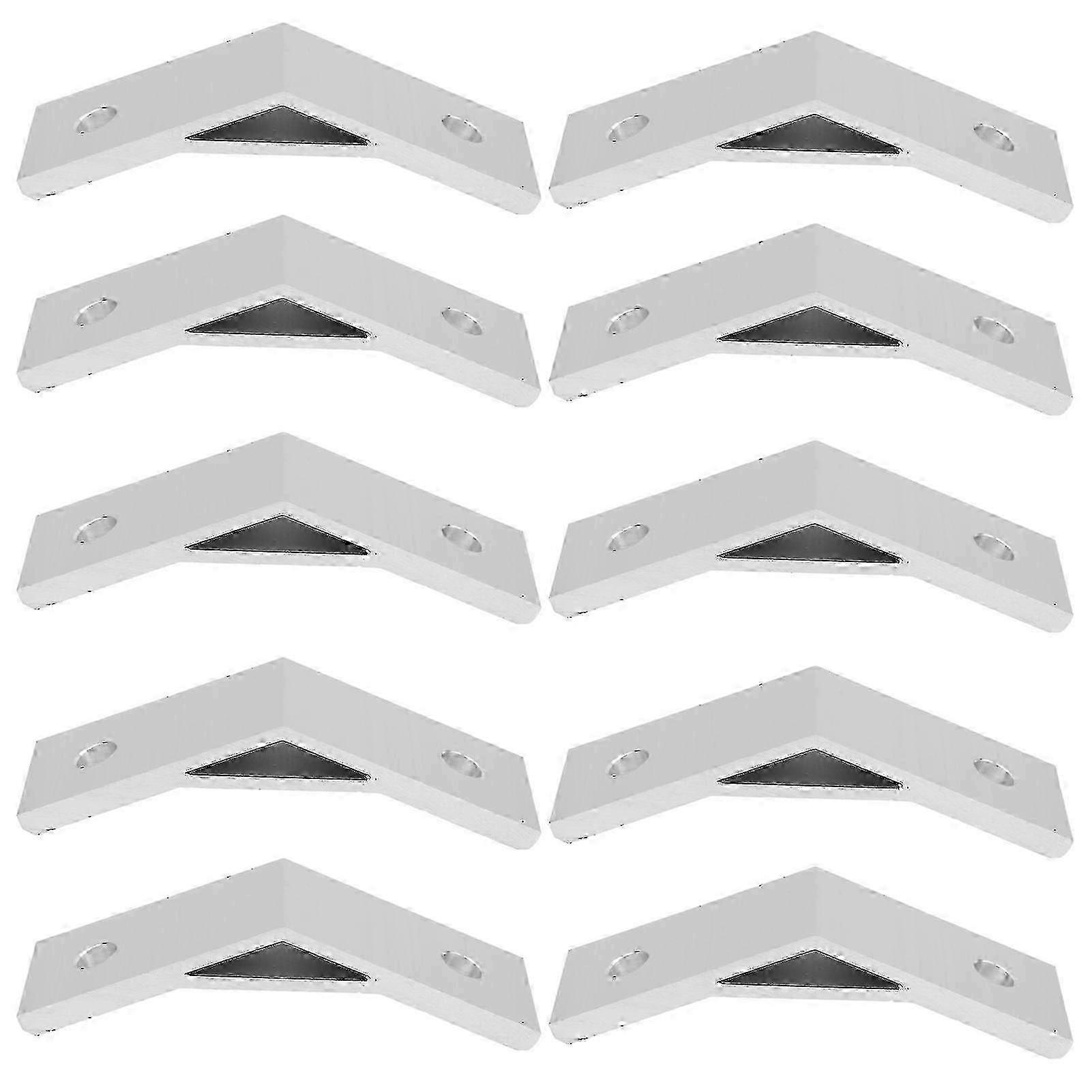 10pcs 135 Degrees Bracket Angle Aluminum Alloy Corner Braces Bracket Connector Bracket