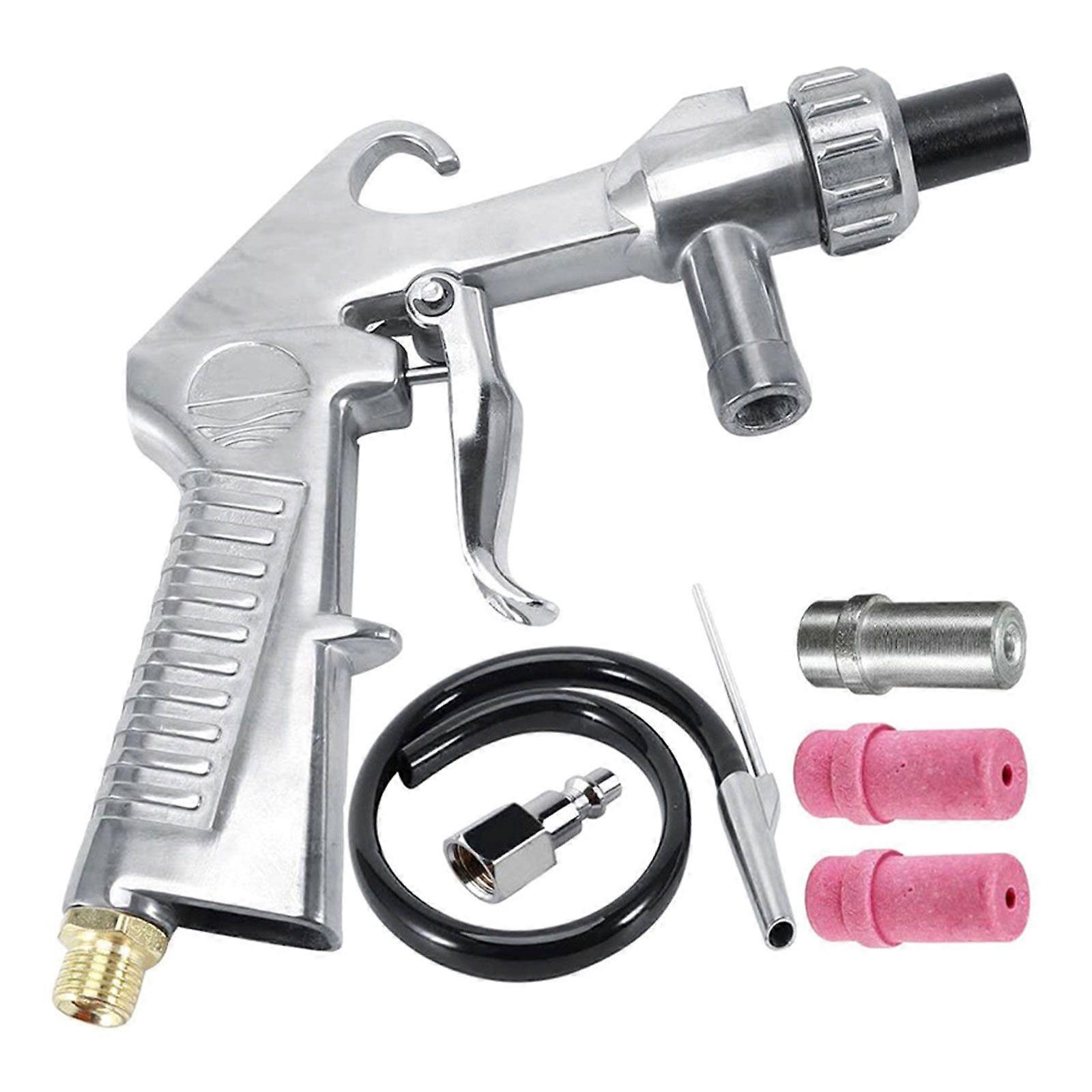 Sand Blaster Gun Kit Practical Sandblaster with Hose Nozzle Tip Abrasive Tool