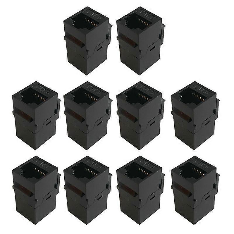 10 Stück Keystone CAT6 CAT5E Straight Through Keystone Module Adapter-Kupplungen
