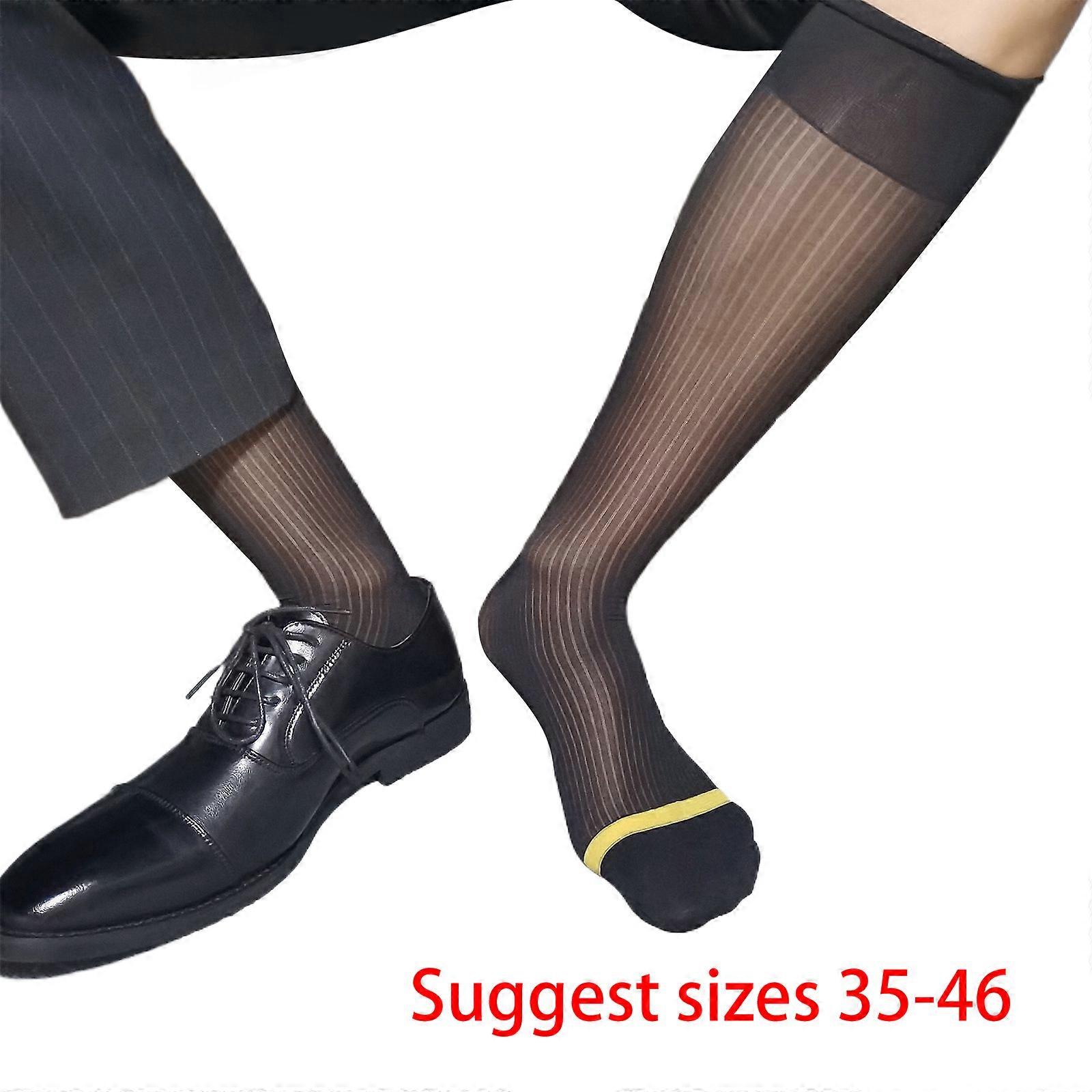 Calze Lunghe Da Uomo In Nylon, Trasparenti E Leggere, Perfette Per L'ufficio O Le Occasioni Formali. Il Regalo Pratico Che Fa Sempre Centro!
