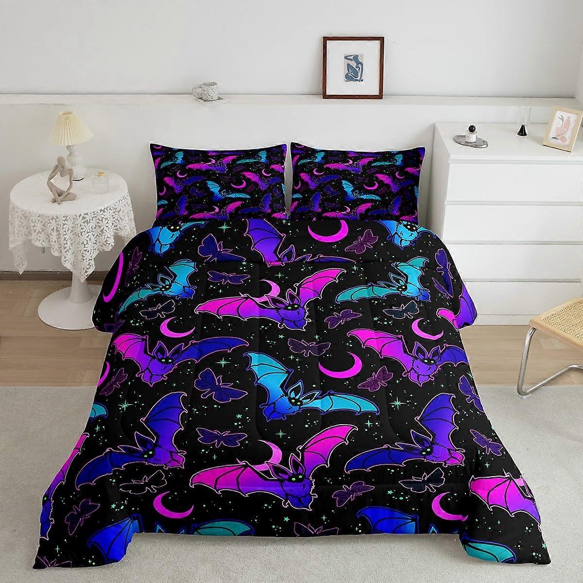 Trippy Colorful Comforter Set Bedroom Quilt Set Full Size