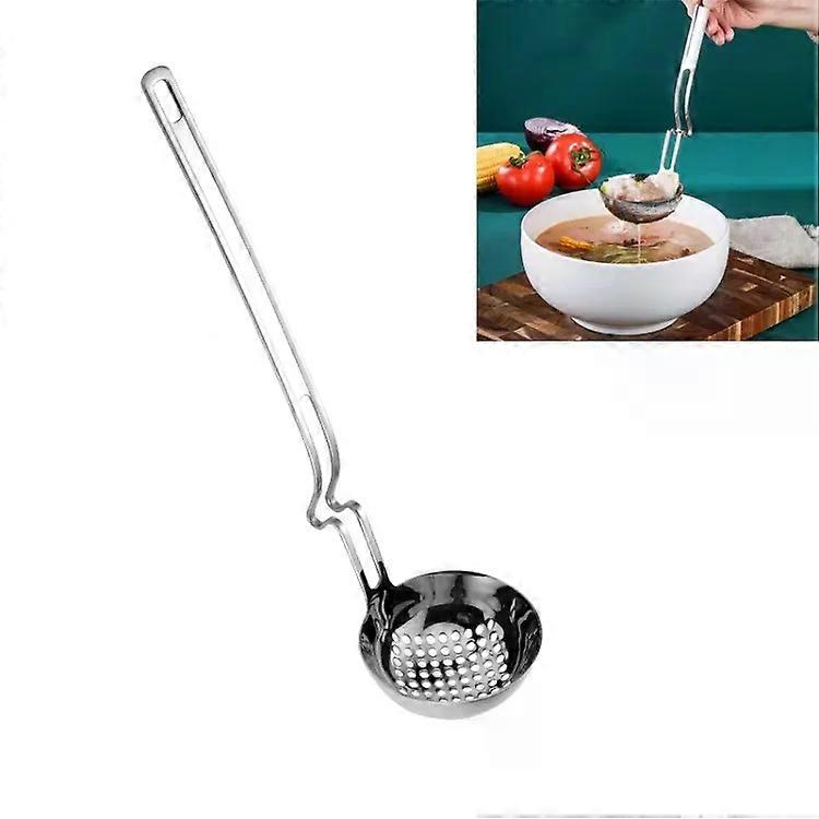 Stainless Steel Hot Pot Spoon-Creative Hanging Wall Design,Colander
