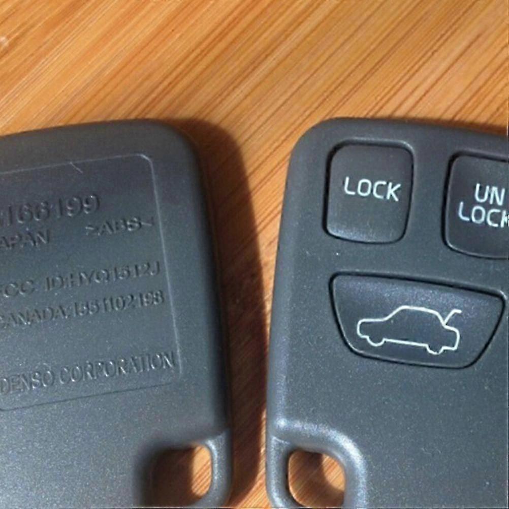 استبدال المحمولة 3 أزرار مفتاح بعيد فوب حالة غطاء شل ل S40 V40 S70 C70 V70 XC70 XC90 (أسود)