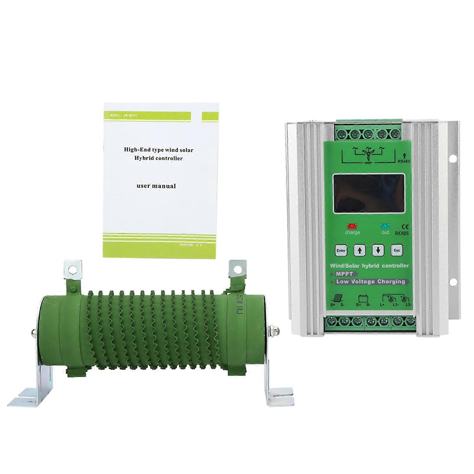 Boost Type MPPT LCD Display Wind Solar Hybrid Controller with Unloading Resistance