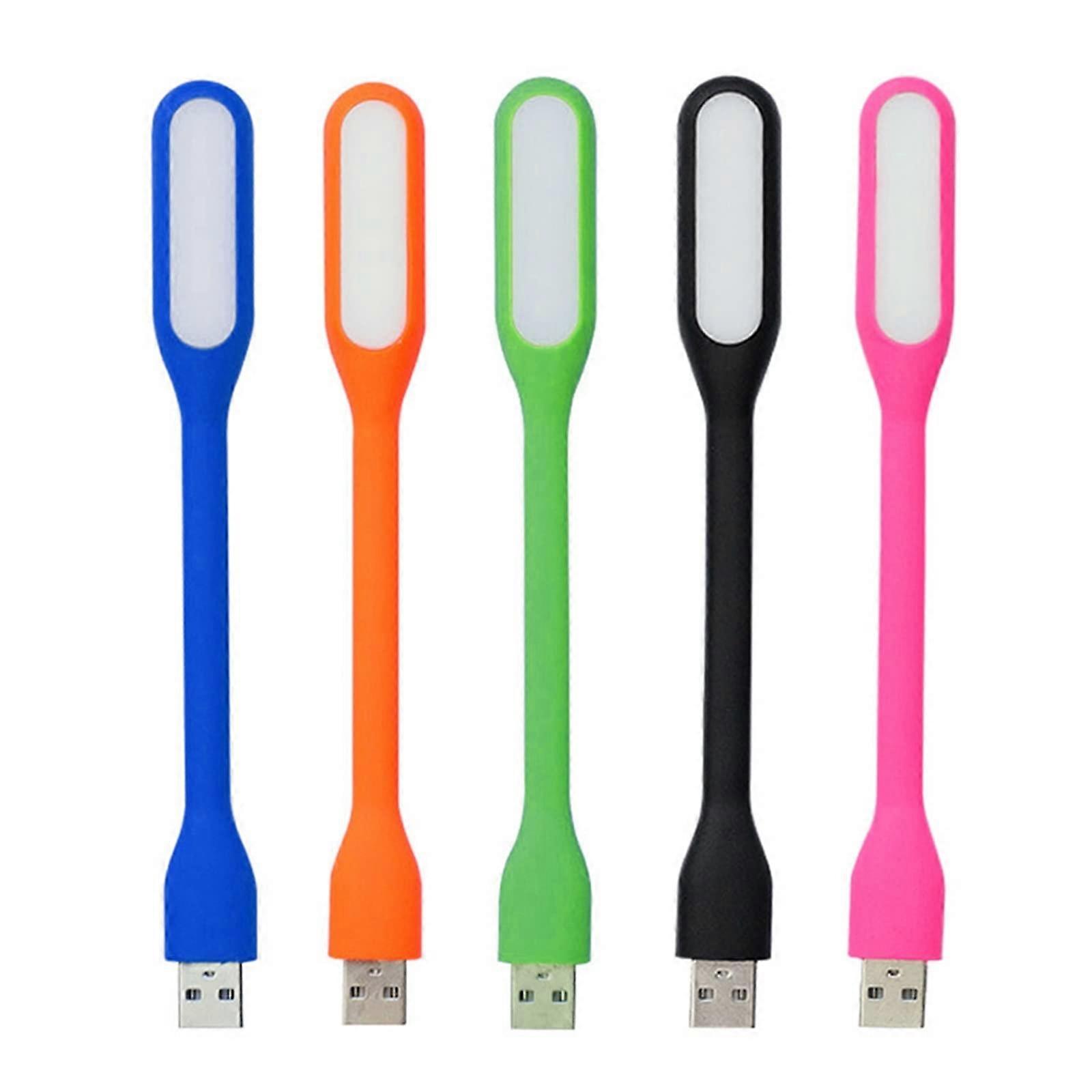 Portable USB LED Mini Book Reading Light Lamp Flexible Bendable Night Light for PC Laptop Notebook Travel Use White