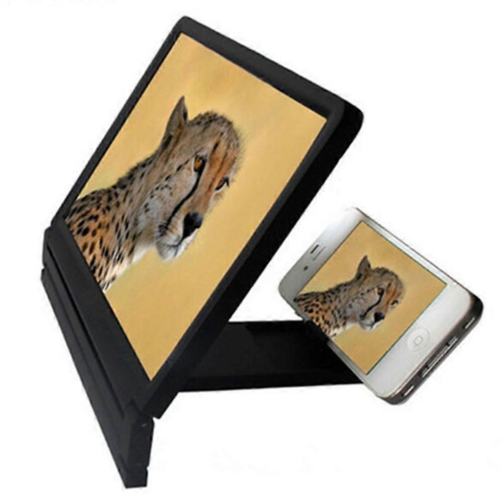 12 Inches Screen Magnifier 3D Smart Mobile Phone Amplifier with Speaker, Portable Projector for All Smartphones