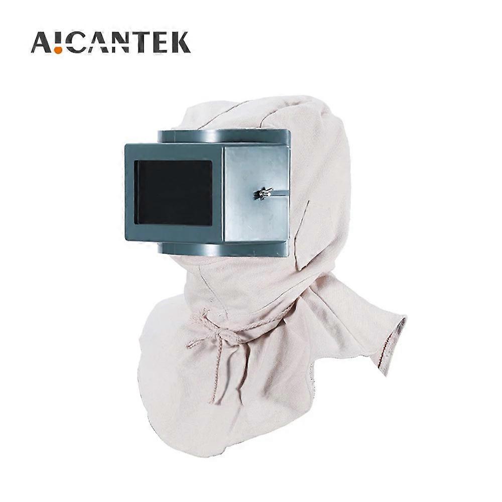 Industrial Sandblasting Helmet Anti-wind Dustproof Protective Mask Cloak Hat
