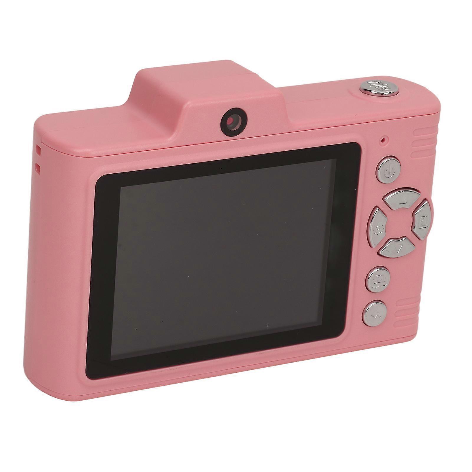 48MP Pink Kids Digital Camera 2.8" IPS Screen Portable CCD