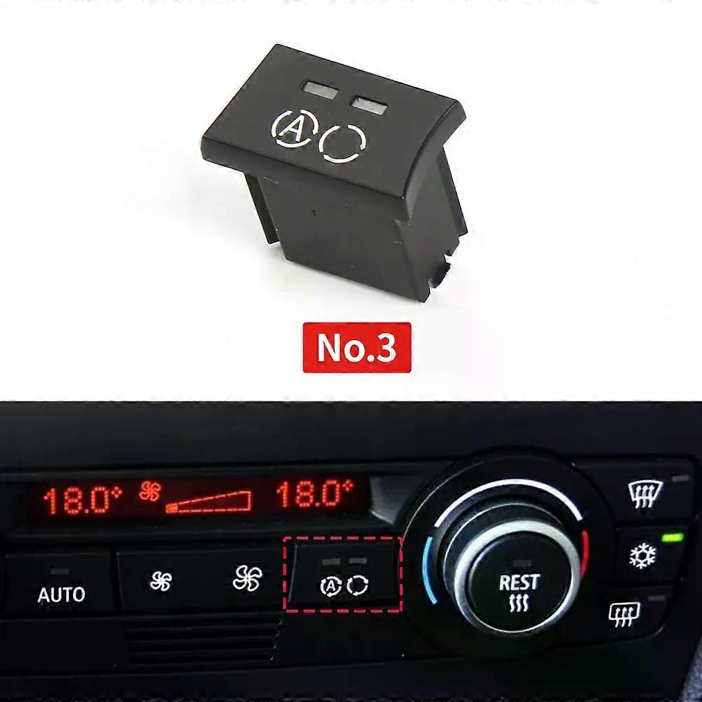 Dashboard AC Climate Ventilation Volume Button Caps compatible for B-M-W E90 E93 E87 E84 F25 3 Series X1 X3