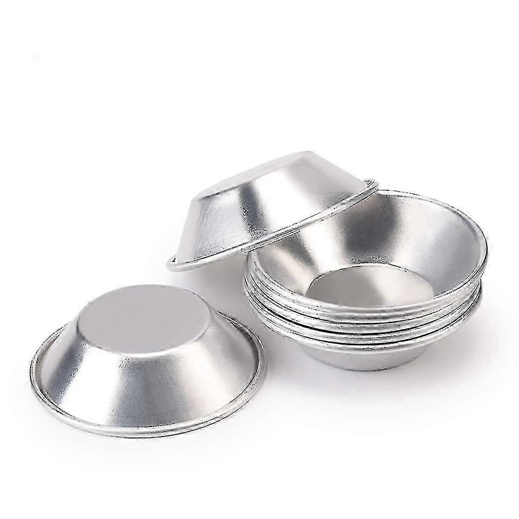 10 adet Alüminyum Alaşımlı Yumurta Tart Kalıpları Portekiz Yumurta Tart Kalıp Küçük Kek Kalıbı